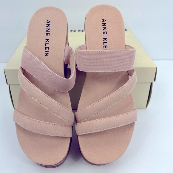 ANNE KLEIN,AKVAI PINK SLIP-ONS PLATFORM ELASTIC TOP W/SUPER CUSHION SOLE,SIZE9.5 - Picture 9 of 16